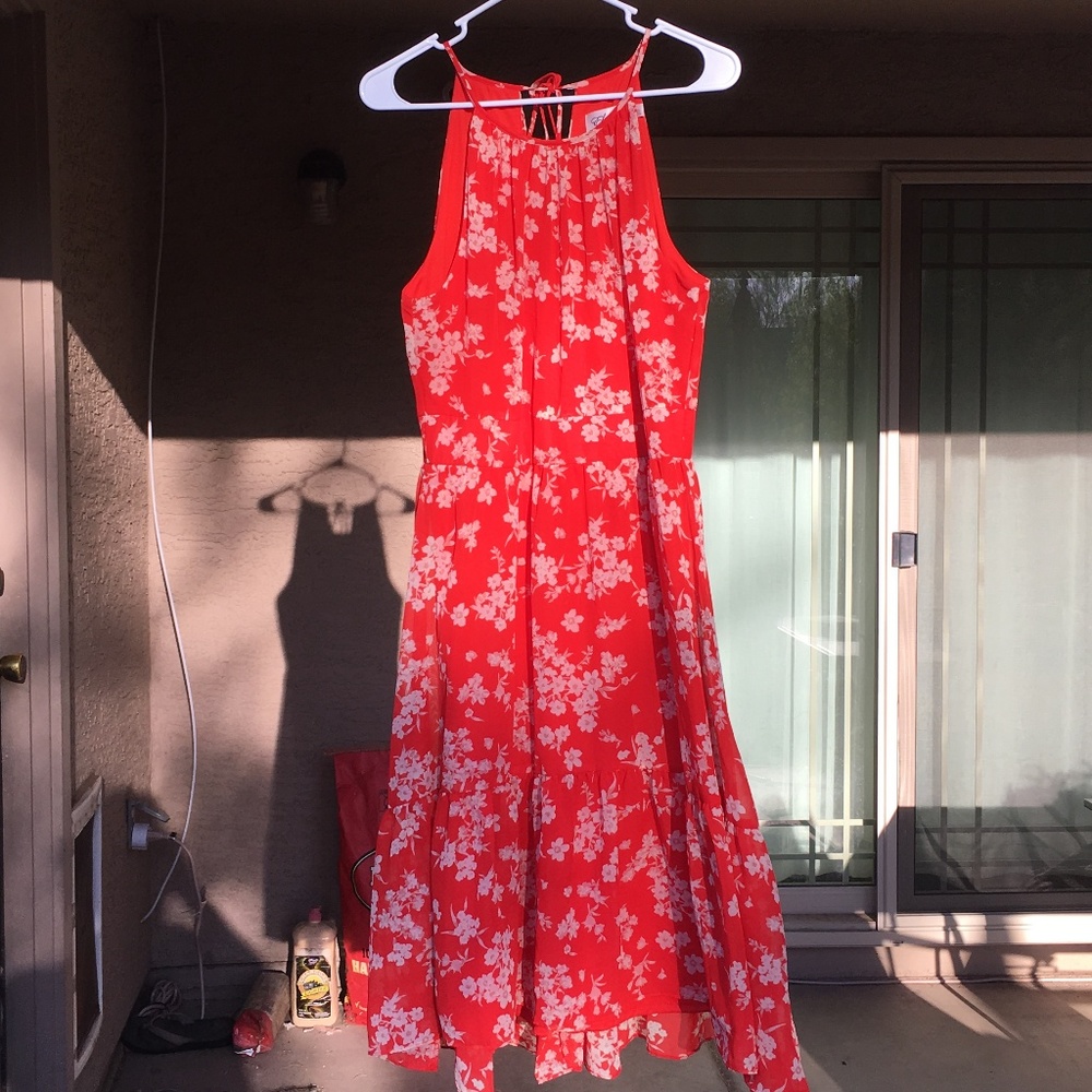 Red Eliza J Floral Dress - Brand New! Never worn!